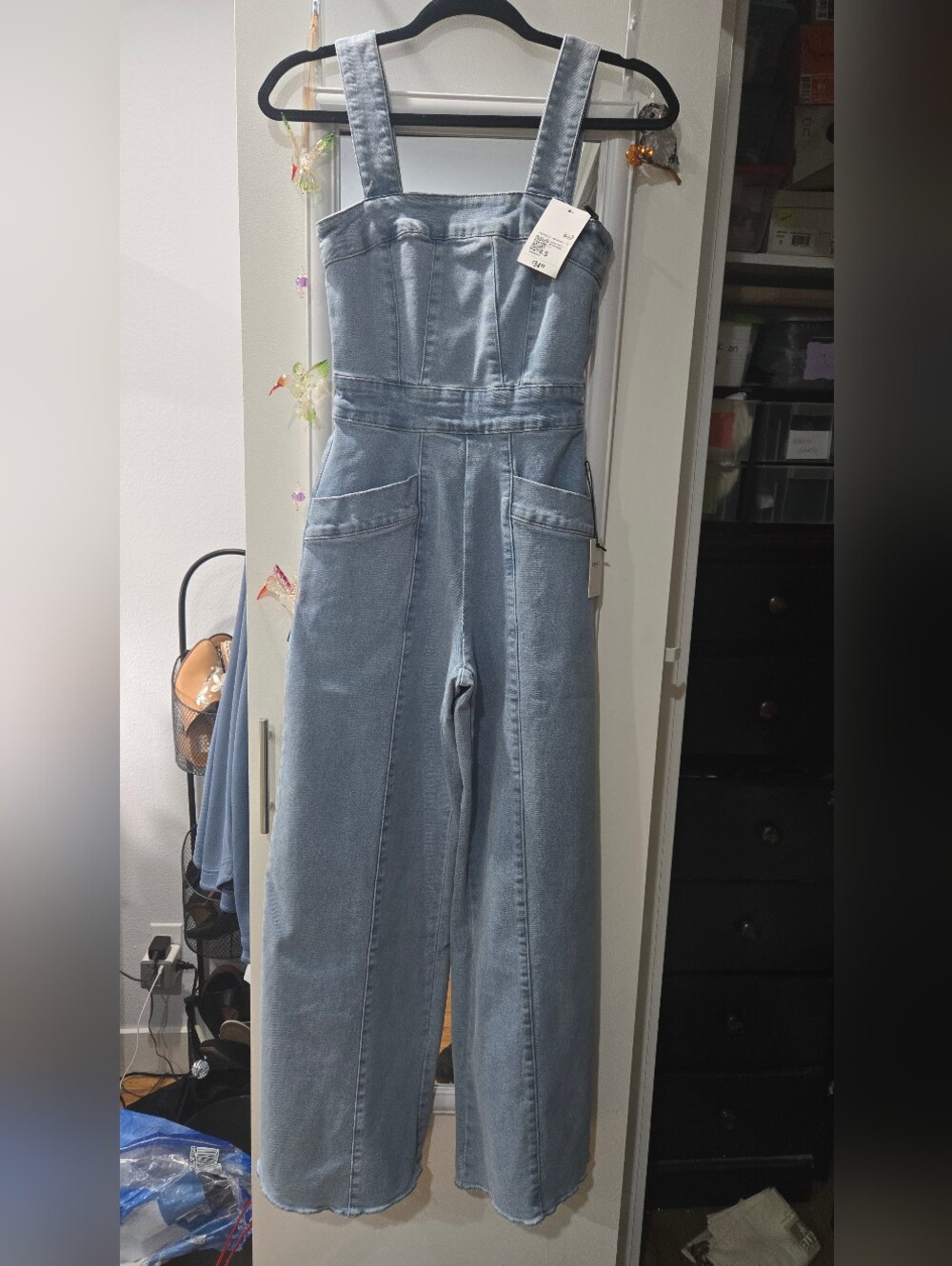 Forever 21 Medium Wash Denim Jumpsuit Romper